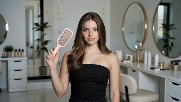 Viral Instagram Reel, beauty transformation, fashion history, editorial influencer aesthetic. C…