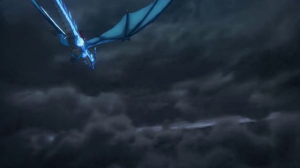 A fearless dragon rider with piercing blue eyes, flowing red scarf and lightweight fantasy armor, m… prompt example