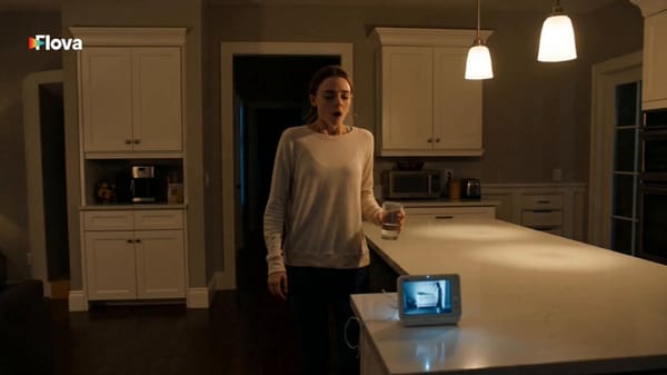 15 seconds, 16:9 cinematic, single continuous handheld shot following the character, minimal cu…