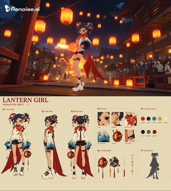 Create a hyper-cinematic continuous single-take festival dance sequence featuring LANTERN GIRL.…