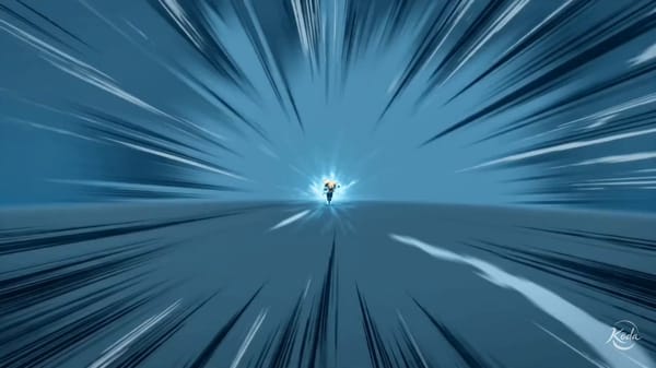High-end polished anime illustration fused with hyper-expressive sakuga action and aggressive m…
