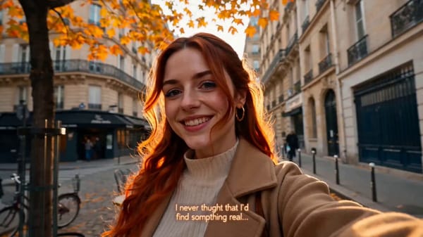 0:00–0:02 | Hook — Walking Selfie Handheld selfie vlog. Young woman already walking through the…