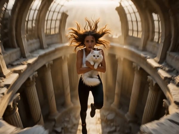 Cinematic epic fantasy transformation sequence, 14 seconds, ultra-detailed, dramatic lighting,…