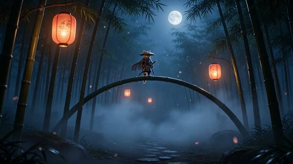 Style: 3D cinematic wuxia action, stylized realism, ancient Chinese martial arts atmosphere, mi…