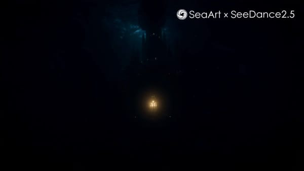 An orchestra, but 3,000 feet underwater. Octopuses on piano, squid on strings, dolphins singing…