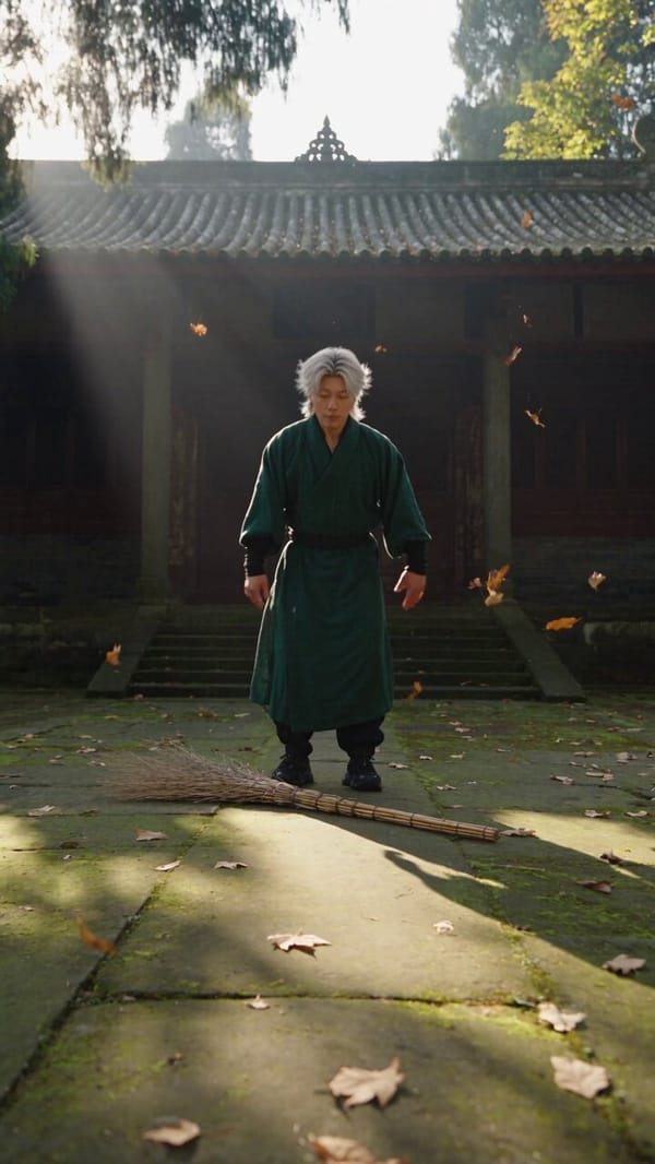 【风格】新派国风武侠大片（Neo-Wuxia Cinematic），电影级真实摄影（Photorealistic），8K超清画质，极致升格慢动作（Super Slow-mo），动作无缝匹配转…