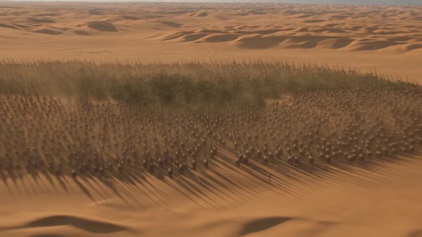 Ultra-realistic prehistoric epic, 30 seconds, 16:9. Millions of enormous creatures migrate across a… prompt example