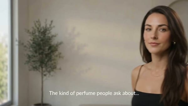 Premium UGC x luxury product commercial, photorealistic, elegant, [WARM CHAMPAGNE-GOLD ON BLACK…