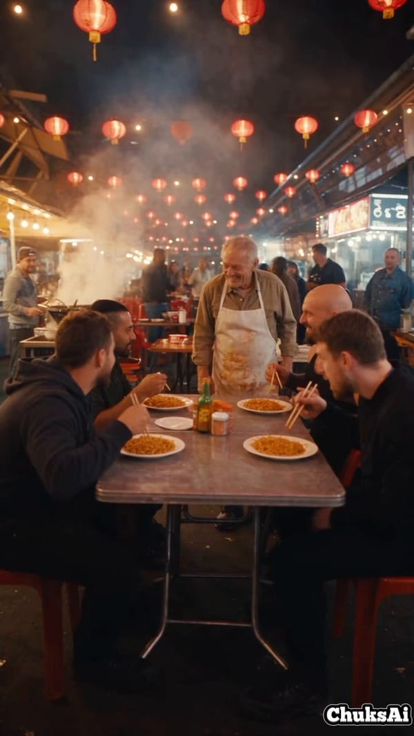 STREET FOOD VENDOR DEFENSE — ChuksAi Hero Rescue Fight Duration: 10 seconds Format: 16:9 Cinema…