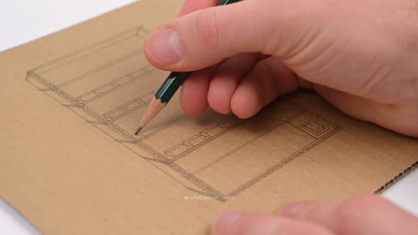 Create a 30-second vertical hyper-real DIY video in which two adult hands construct a working m…