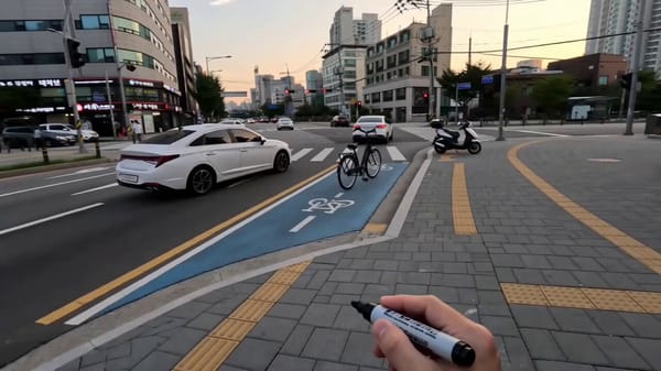 Magic Pen Street Transport Vlog · 15 Seconds · Vertical 9:16 prompt example