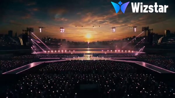 A high-energy girl group delivers a synchronized dance performance on a futuristic concert stage at… prompt example