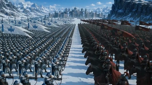 In a frozen valley, two rival kingdoms fight for control of a legendary crystal crown. two powe…