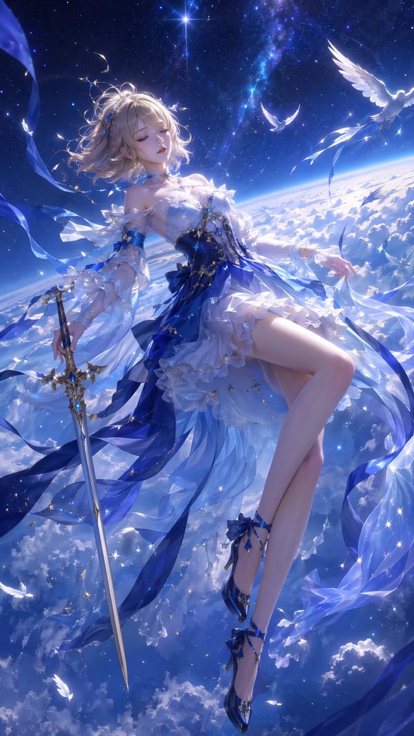 9:16 vertical, high-precision 3D CG oriental fantasy female character poster, 3D CG oriental fantas… prompt example