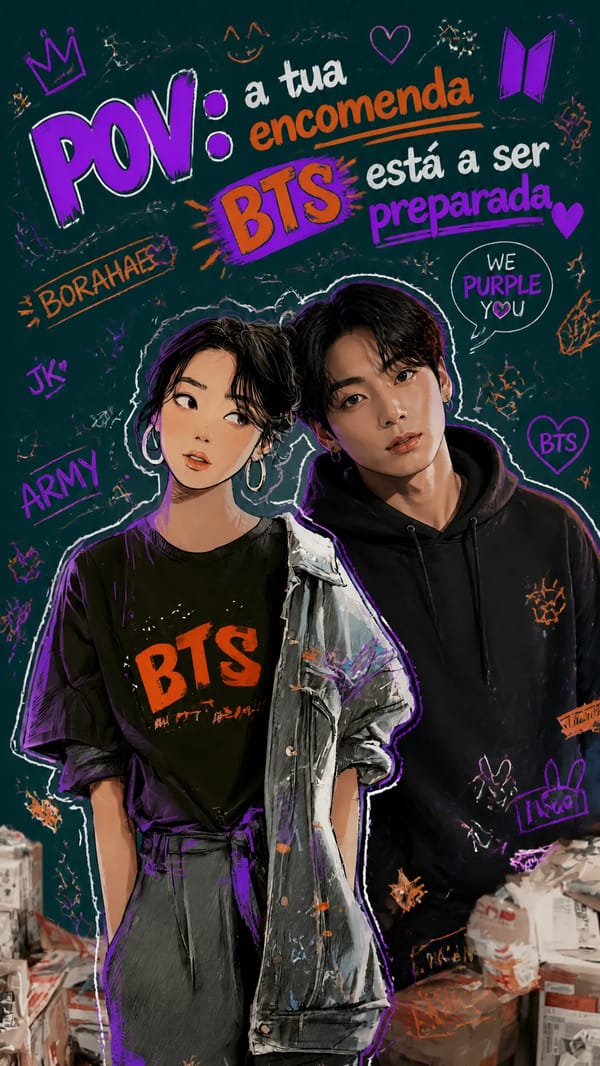 POV: a tua encomenda BTS está a ser preparada prompt preview