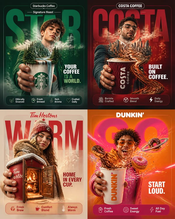 YOUR COFFEE IS A WORLD. prompt preview