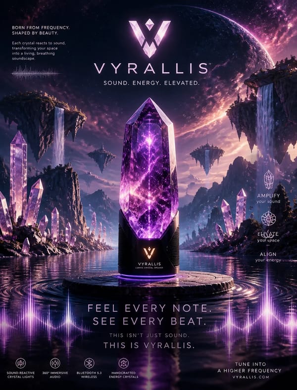 Design a surreal and ultra-imaginative advertisement for [BrandName], where the visual environm…