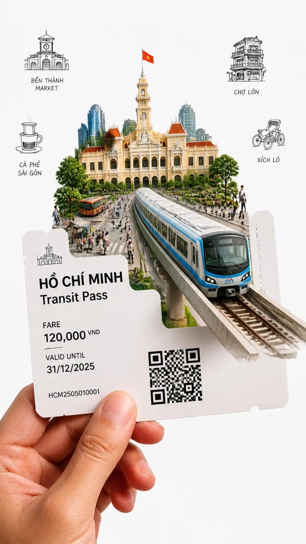 HỒ CHÍ MINH Transit Pass prompt preview