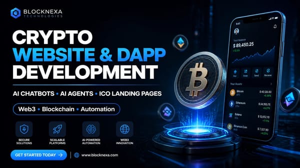 CRYPTO WEBSITE & DAPP DEVELOPMENT prompt example