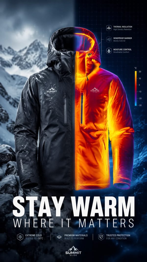 STAY WARM WHERE IT MATTERS prompt example