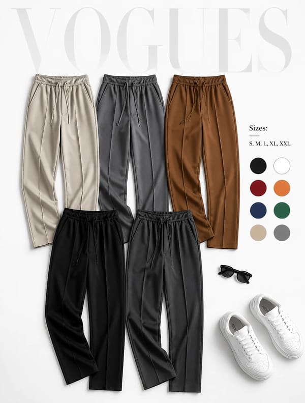 Create a premium fashion catalog flat lay on a clean soft white studio background. prompt example