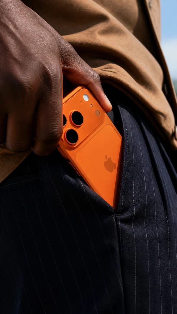 A close-up shot shows a person's dark-skinned hand, likely belonging to a Black male of indeter…