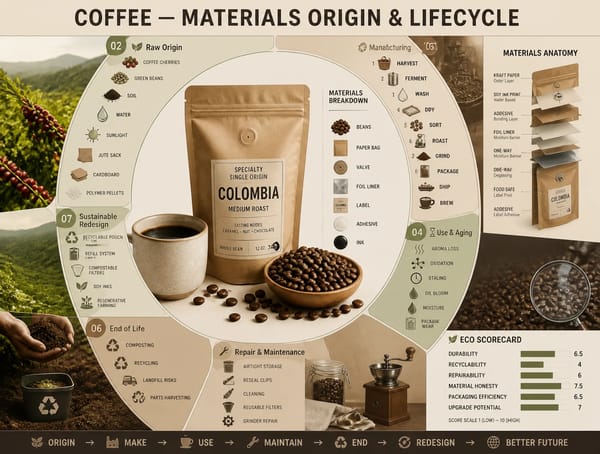 COFFEE — MATERIALS ORIGIN & LIFECYCLE prompt preview