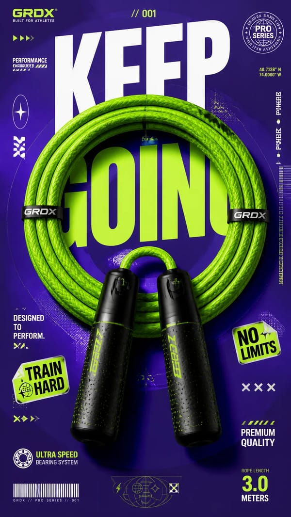 A premium 9:16 sports accessories advertising poster.Central Subject: prompt preview