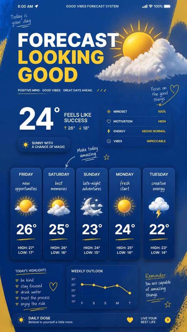 FORECAST LOOKING GOOD prompt preview