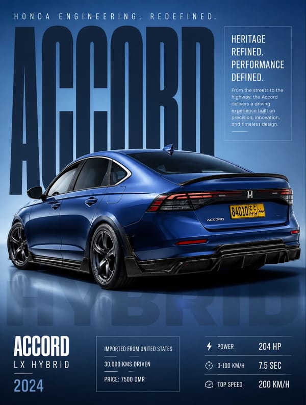Honda Accord 2024, Fast and Furious inspired aesthetic, premium automotive editorial poster. pr…
