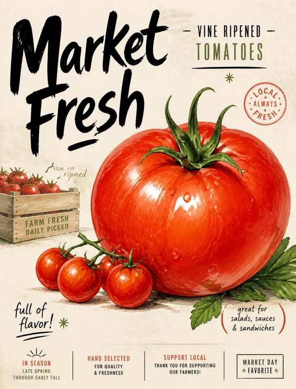market-brush-produce-poster-style prompt preview
